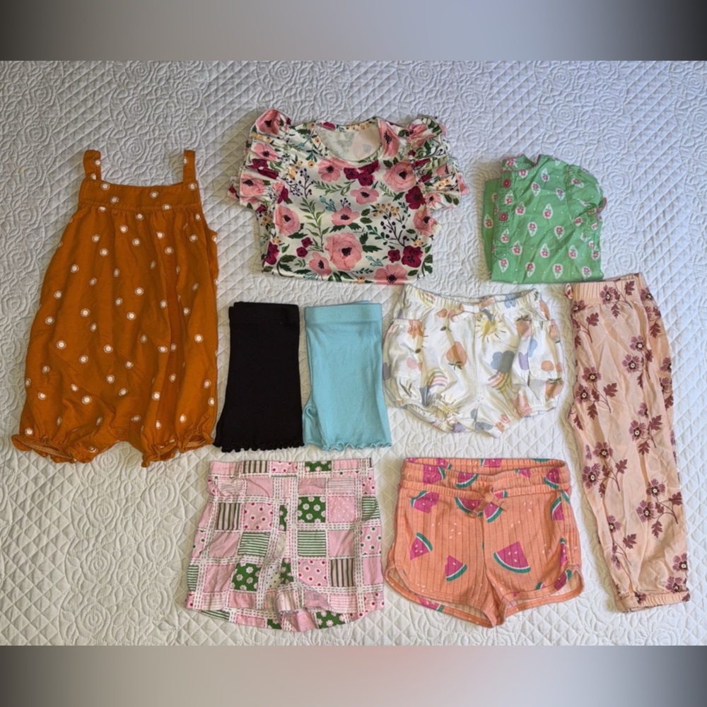 Baby girl toddler summer spring girl clothes 18 months shorts romper